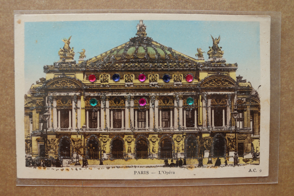 Ansichtskarte Glitter AK Paris 1910-1920 L Opera Oper Architektur Ortsansicht Frankreich France 75 Paris